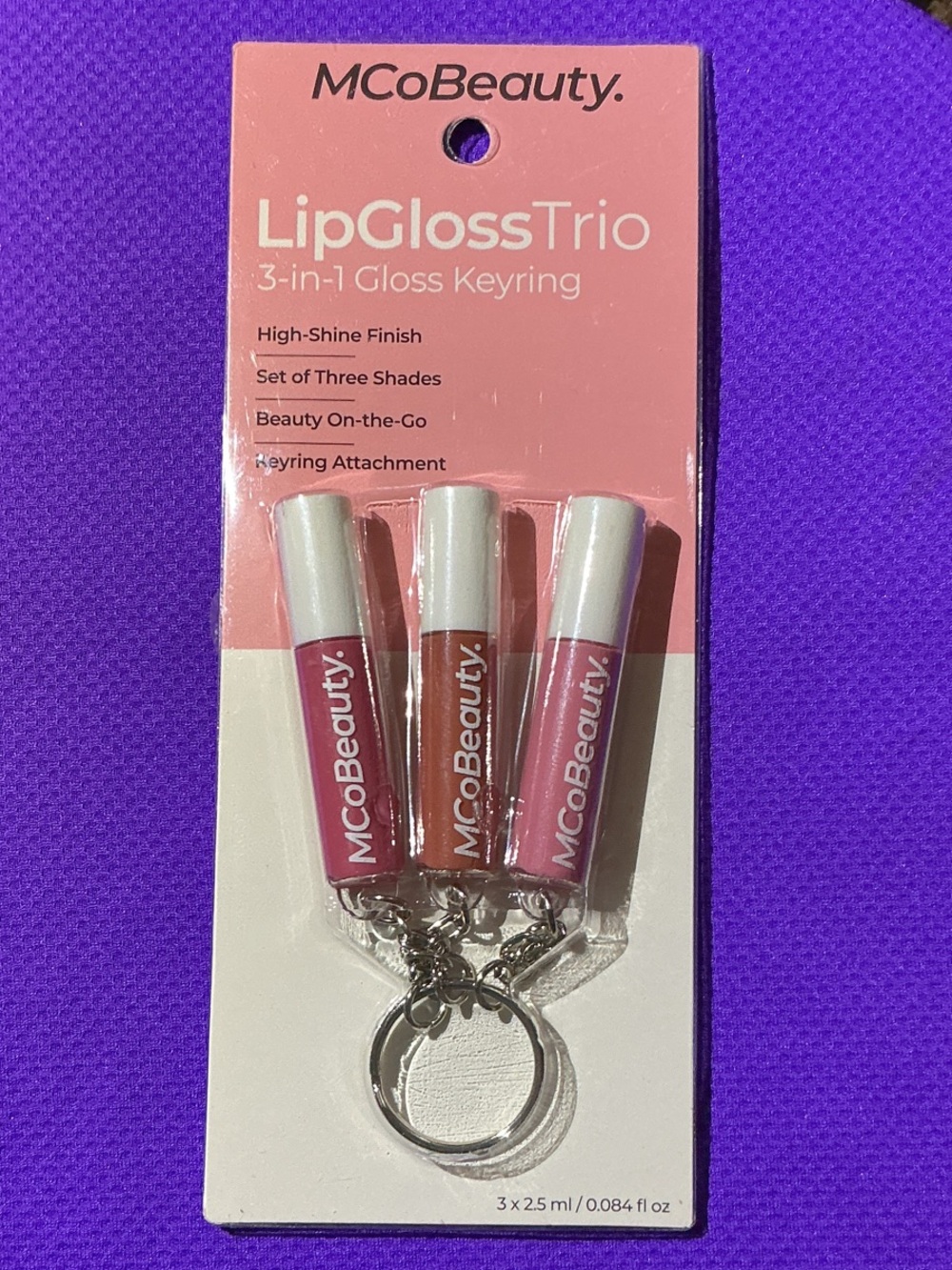 MCoBeauty LipGloss Trio 3-in-1 Keyring - Pink Shades